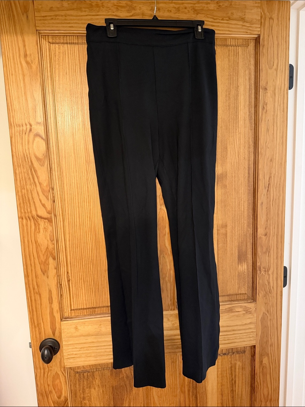 SPANX Black Straight-Leg Ponte Pants